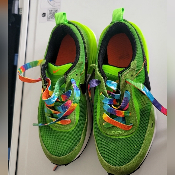 Nike Waffle One Electric Green GS Shoes  12c - Picture 5 of 6